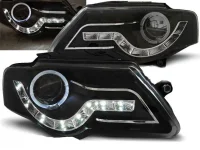 VW Passat 3C Forlygter NxtGen Dayline LED + AE 05-10 - Sort