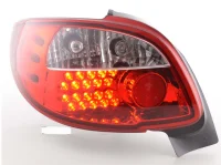 Peugeot 206 CC Baglygter LED Sonar Rød / Klar