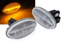 PSA 107 108 C1 206 C3 Sideblink VS LED Krom - Dynamisk