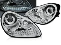 Porsche Cayenne Forlygter JY LED E1 02-06 Krom - Xenon