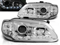 Renault Megane I Forlygter JY LED Dayline 96-99 Krom