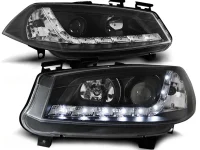 Renault Megane II Forlygter JY LED Dayline 02-05 Sort