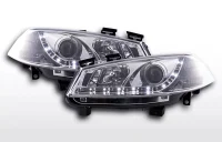 Renault Megane II Forlygter Sonar LED Dayline 02-05 Krom