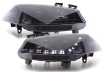 Renault Megane II Forlygter Sonar LED Dayline 02-05 Sort