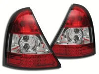 Renault Clio B Baglygter LED Krystal Rød 98-01