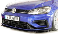 VW Golf 7.5 Rieger Styling Frontsplitter R / R-Line Facelift Blanksort 17-