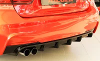 BMW F30 F31 Rieger Diffuser Blank Sort - M-Technik