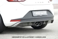 Seat Leon 5F Rieger Hækskørte Center Afg. Blank Sort 13- FR