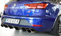 Seat Leon 5F Rieger Hækskørte t. OE Afg. Sort 17- ST Cupra