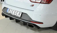 Seat Leon 5F Rieger Hækskørte Org. Afg. Blank Sort 13- ST Cupra