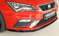 Seat Leon 5F Rieger Frontsplitter FR / Cupra Blank Sort 17-