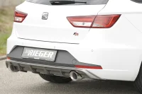 Seat Leon 5F Rieger Hækskørte H+V 100mm Afg CBL 13- ST FR