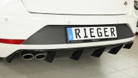 Seat Leon 5F Rieger Hækskørte V Dobb. Afg Blank Sort 17- FR ST