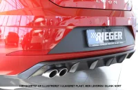 Seat Leon 5F Rieger Hækskørte V Dobb. Afg Blank Sort 17- FR