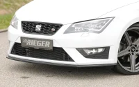 Seat Leon 5F Rieger Frontsplitter FR / Cupra Blank Sort 13-