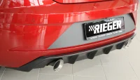 Seat Leon 5F Rieger Hækskørte 100mm Afg Sort 17- FR