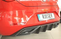 Seat Leon KL Rieger Diffuser 20- Hatchback - Sort