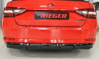 Skoda Superb 3V Rieger Diffuser 15- PDC/Anhænger - Blank