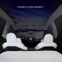 Tesla Model Y Tescamp Privatlivs Gardiner - 8-Dele Sæt