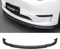 Tesla Model Y Frontspoiler Add-On 3-Delt - Type 2 - Matsort