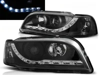 Volvo V40 S40 Forlygter JY LED Dayline 96-00 Sort