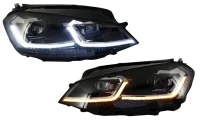 VW Golf 7 Forlygter LED G7.5 GTi Design - Krom Liste 12-17