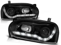 VW Golf 3 Forlygter JunYan LED Dayline Sort