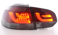 VW Golf 6 Baglygter Sonar LED Bar 08-12 Rød / Mørk