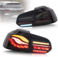 VW Golf 6 Baglygter LED DYN Blink 3D OLED Sort