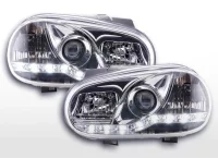 VW Golf 4 Forlygter Sonar Dayline LED - Krom - Kørelys