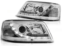 VW T5 Forlygter Sonar LED Dayline Krom 03-09