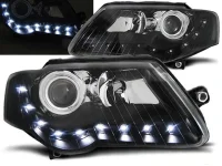 VW Passat 3C Forlygter DEPO LED Dayline 05-10 - Sort