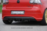 VW Golf 5 Rieger Styling Hækskørte Center Carbon Look