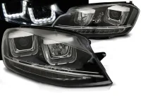 VW Golf 7 Forlygter Eagle U-Shape LED Sort