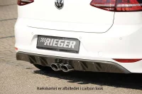 VW Golf 7 R-Line Rieger Styling Hækskørte 12-17