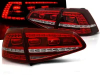 VW Golf 7 Baglygter DEPO LED GTI Design Rød / Klar - DYN Blink