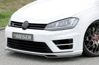 VW Golf 7 Rieger Styling Frontsplitter Carbon Look R-Line 12-17