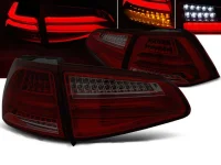 VW Golf 7 Baglygter JY LED Light Bar Rød / Mørk