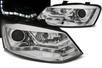 VW Polo 6R Forlygter JY LED Dayline Krom