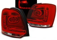 VW Polo 6R Baglygter LED OE Design Rød / Klar 09-14