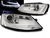 VW Jetta NCS Forlygter Light T Tube Kørelys Krom 11-