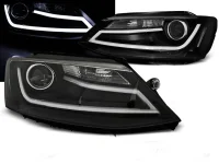 VW Jetta NCS Forlygter Light Tube Kørelys Sort 11-