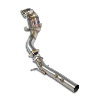 VW Golf 8 Supersprint Downpipe m. 200 CPSI Kat 76mm - GTI