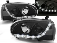 VW Golf 3 Forlygter Sonar LED Dayline Sort