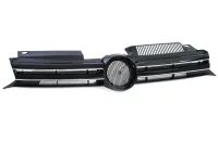 VW Golf 6 Frontgrill Highline Design Blanksort / Krom 08-12