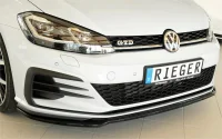 VW Golf 7.5 Rieger Frontsplitter Blank Sort GTI / GTD / GTE 17-