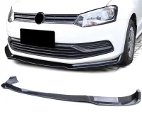 VW Polo 6R Frontsplitter Add-On 3-Delt Carbon Look 09-14