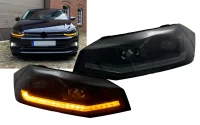 VW Polo AW Forlygter LED 17-21 - Dynamisk - Sort