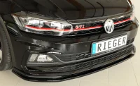 VW Polo AW Rieger Frontsplitter Blank Sort 17- R-Line / GTI