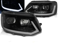 VW T5 Forlygter JY LED Light Tube T6 Design Sort 10-15 - DYN